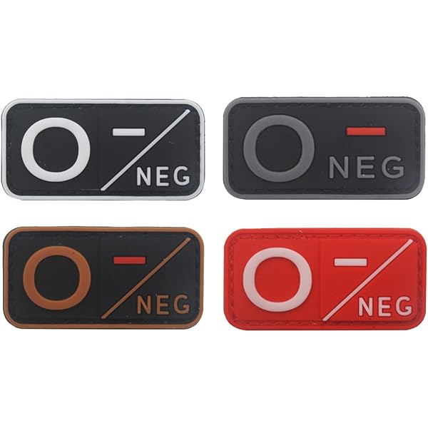 Emergency Blood Type Identification B Positive Blood Type PVC Patch ...