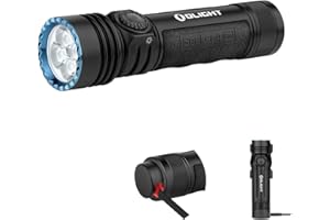 OLIGHT High Lumens Flashlight 4600 Lumens Rechargeable, Seeker 4 Pro Powerful Bright Flashlight Waterproof IPX8 with Holster 
