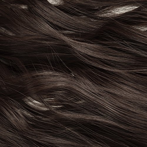 S-noilite Invisible Crown Hair Extensions Secret Transparent Headband Hairpieces No Clip Long Human Made Natural Synthetic Fibre Hair Piece for Women Curly 20 Inch dark brown - Thumbnail 4