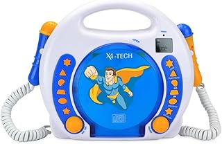 X4-Tech BobbyJoey MP3 CD-Player weißblau