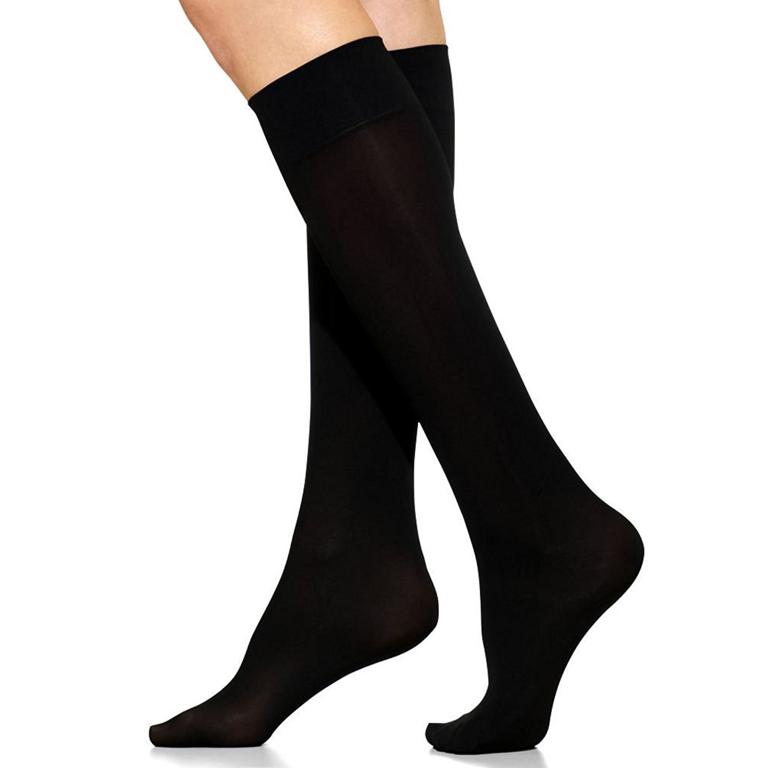 Winterlace Women’s Trouser Socks, Opaque Stretchy Nylon Knee High, Many