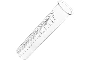 GAROZATION Glass Rain Gauge Replacement Tube 7in, Outdoor Lawn Water Measure Tube for Garden Weather Station,
