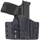 Tulster OWB Contour Kydex Holster in Right Hand fits: Springfield Armory Hellcat Micro | Optic Compatible Outside The Waistband Concealed Carry