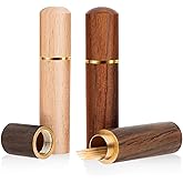 3pack Toothpick Holder Portable Wood Toothpick Case Waterproof Handmade Craft Toothpick Pocket Box Mini Toothpick Box for Storage Needle Toothpick Pill Bead Ear Pick Cotton Swab and Other Small Object