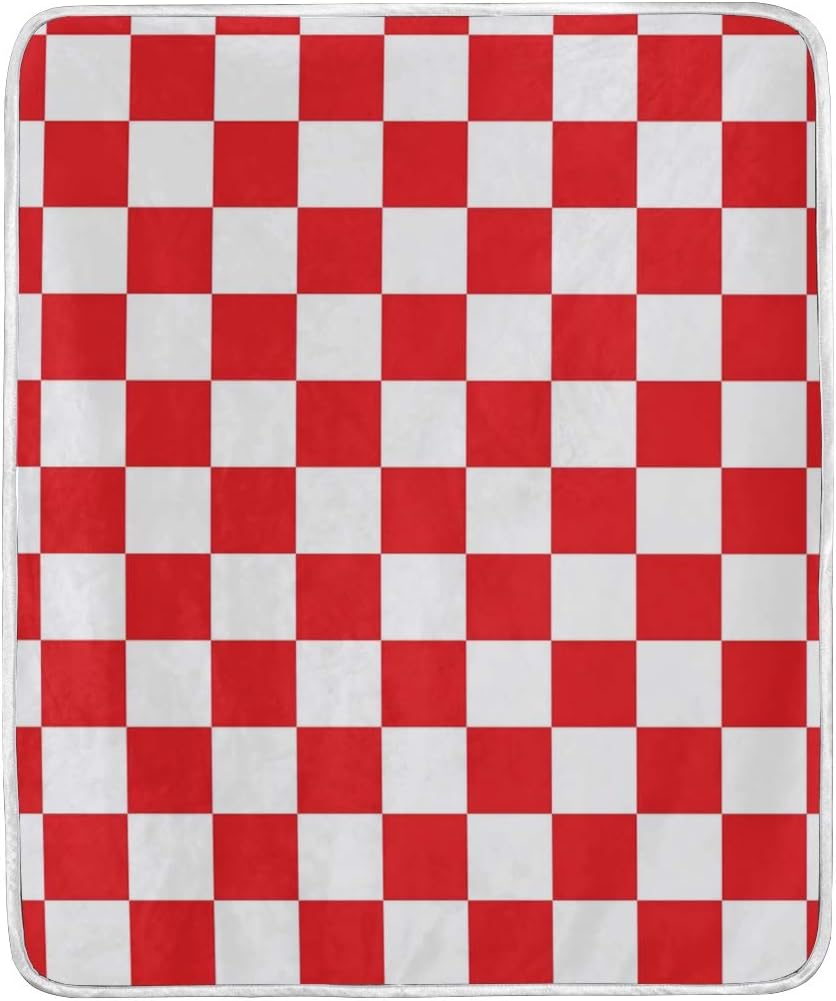 Amazon ブランケット ひざ掛け 赤の市松模様柄 毛布 お昼寝 膝掛け 車中泊 キャンプ 防寒対策 175 135cm 並行輸入品 ひざ掛け ハーフケット オンライン通販