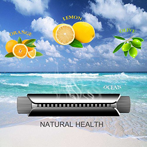 Air Freshener for Car Car Perfume Vehicle Solid Air Purifier Solid Air Purifier for Car Aroma with 4Scented Long-lasting fragrance Refined Bedroom Office Travel and More silver