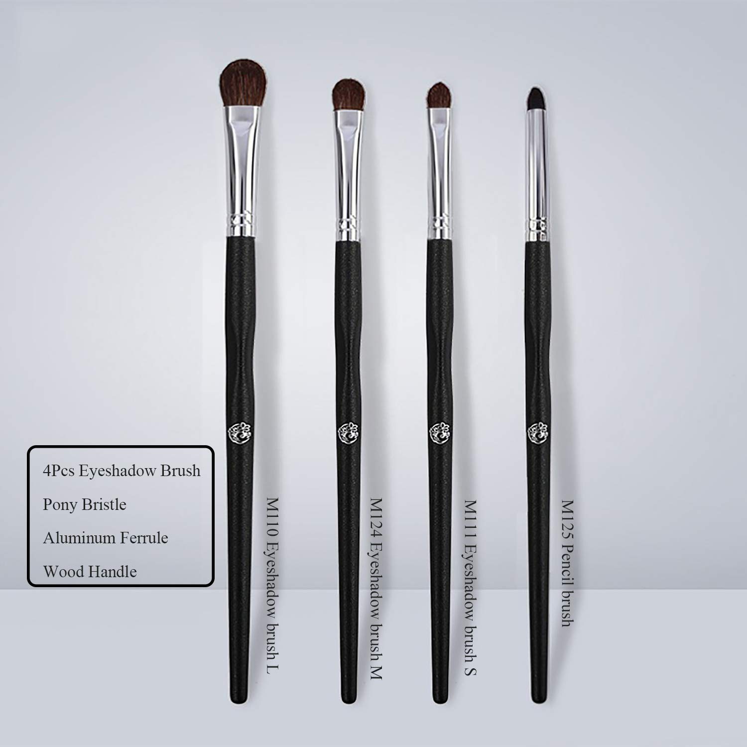 ENERGY Eye Makeup Brushes Eyeshadow Brush Set Blending Brush for Eye Makeup Eyeshadow and Creasing Kit 4Pcs Essential Makeup Brush Pencil Shader Definer Smudge: Beauty
