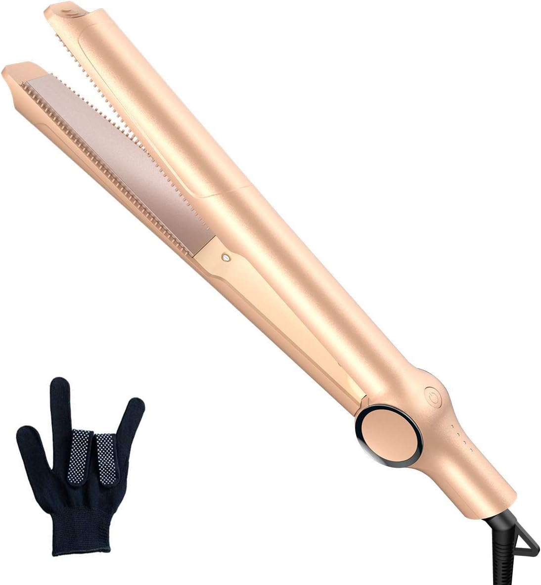 Aibeau Hair Straighteners, 2 in 1 Hair Straightener and Curling Iron Flat Iron Ceramic Tourmaline Adjustable Temperature 160℃-230℃ and Safety Lock