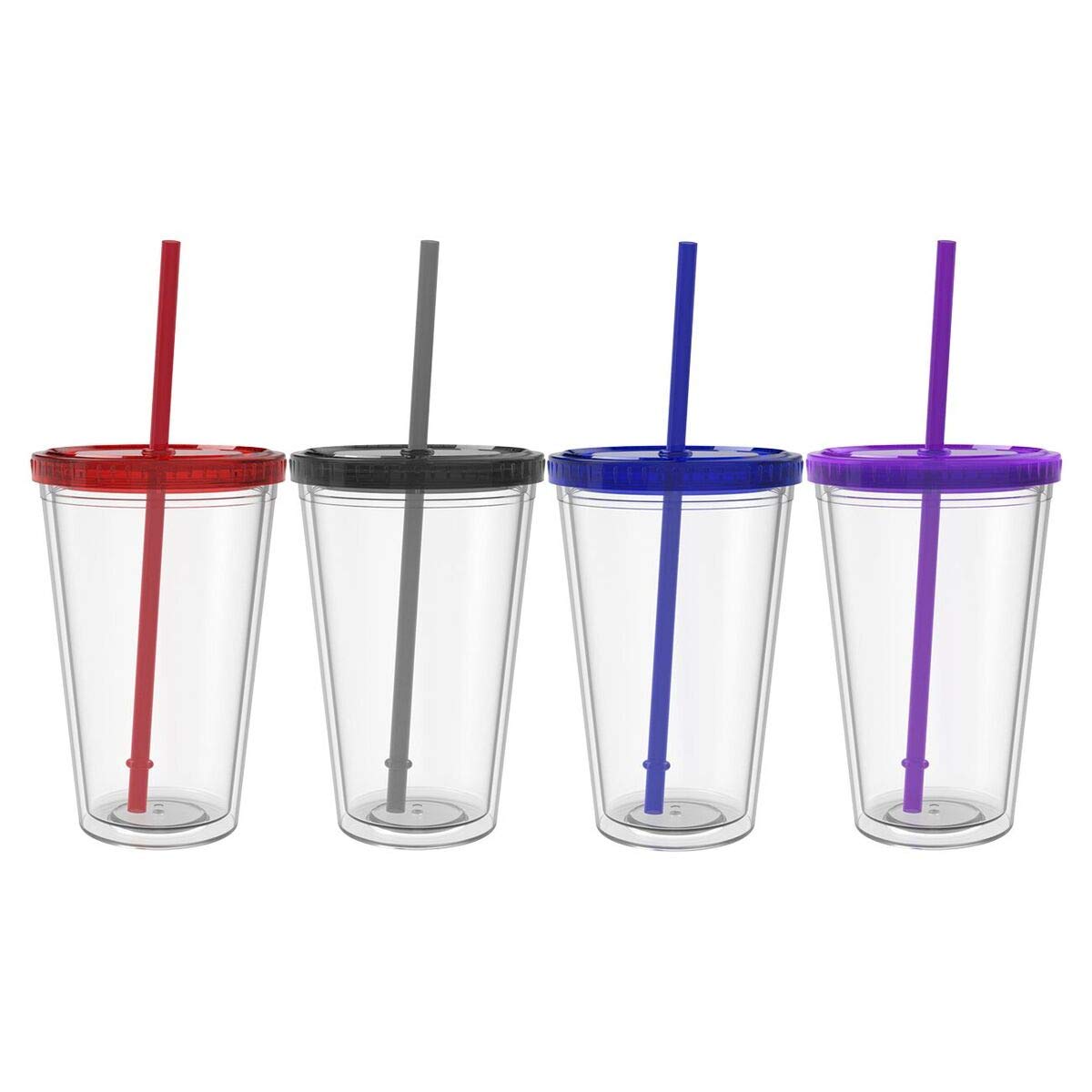 Maars Classic Insulated Tumblers 16 oz. | Double Wall Acrylic | 4 pack