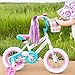 4 Pieces Kids Bicycle Tassel Ribbon, Children Scooter Handlebar Streamers Bicycle Grips Ribbon Baby Carrier Accessories Easy Attach to Bike's Handlebars (Plastic, Shinny Style)