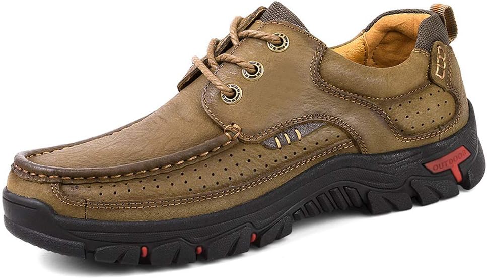 TAIGEL Mens Slip On Loafers Leather Lightweight Casual Walking Shoes