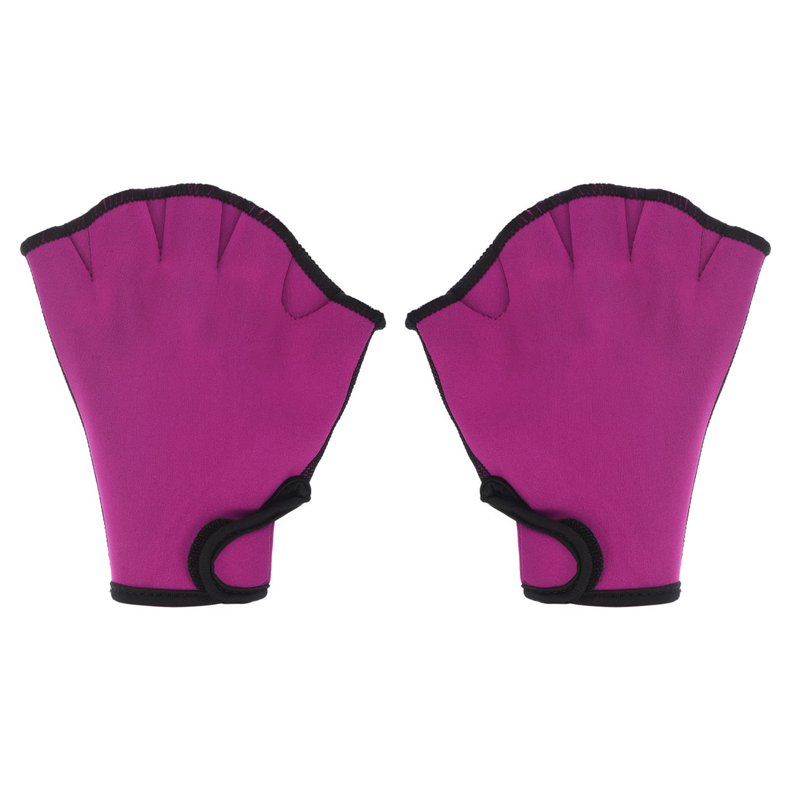 PATIKIL Webbed Swim Gloves, Unisex Swimming Resistance Gloves Water Resistance Training Accessories for Swimming and Diving, L, Rose Red
