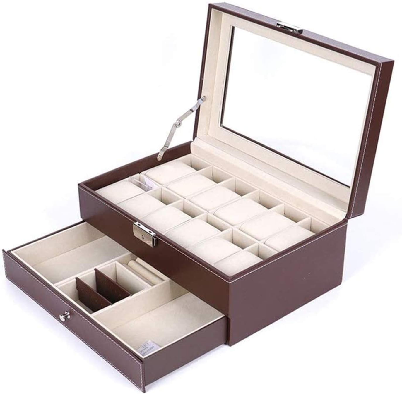 HIZLJJ Boxes & Organisers Highend Watch Box Double Jewelry Box Ring