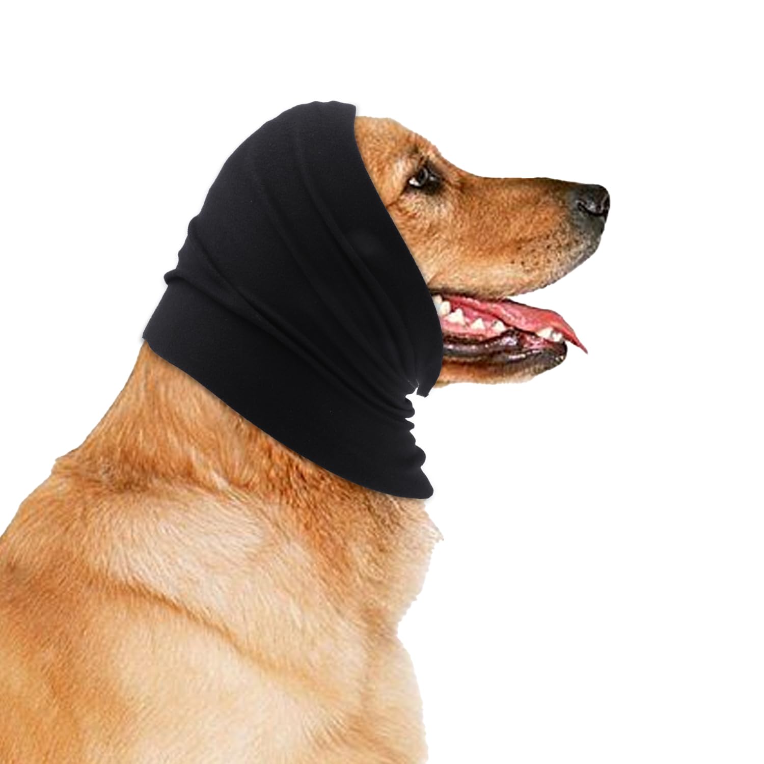 SAVITA Ear Wraps for Dogs, Snoods for Medium Dogs Ears Pet Ear Muffs for Noise Protection Pet Ear Covers for Relieve Anxiety From Thunder Fireworks Force Drying(Size M) medium