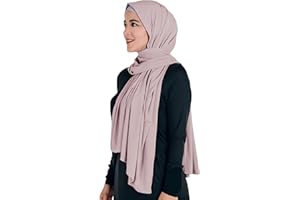 Lina & Lily Non-see-through Jersey Modal Hijab Head Scarf Wrap for Muslim Women