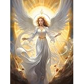 DIY 5D Diamond Art Painting Kits for Adults White Angel Wing Girl Diamond Art Easy for Beginner Round Full Drill Cross Stitch Mosaic Gems Craft for Home Decor 30x40cm(3)