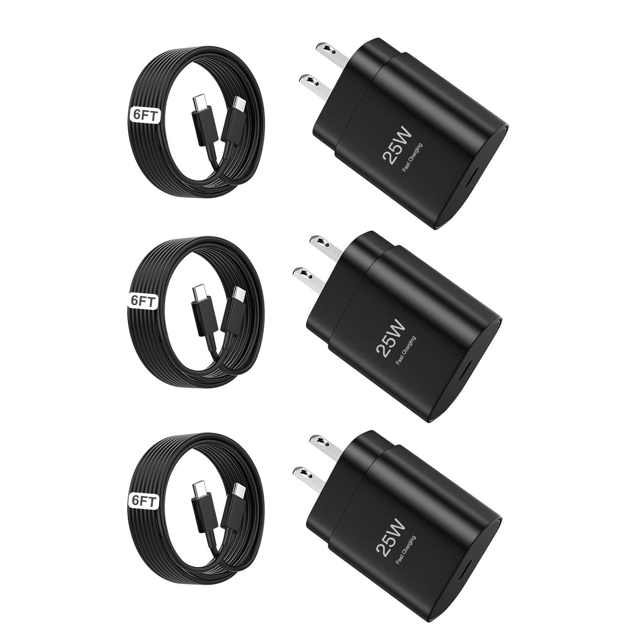 25W USB C Charger, Fast Charging Block, Type-C Power Adapter. The Mobile Phone Charger is Suitable for Samsung Galaxy S25/S24 S23 S22 S21 Ultra/S20/S20 Ultra/Note 20 Ultra,Android