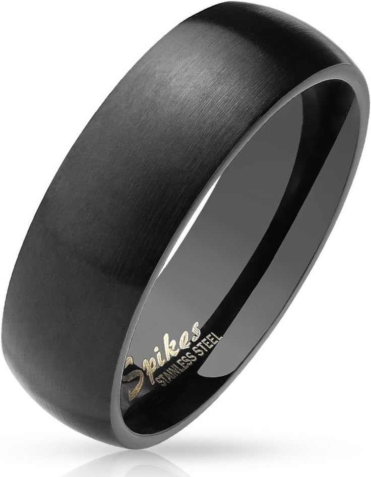 Classic Matt Silver Stainless Steel Unisex Ring