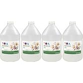 TOA Unscented Massage Oil, 100% Cosmetic Grade Mineral Oil for Professional Massage Therapists, Full Body Massage, Spa and Salon Use, Smooth Glide, Moisturizing Body Oil, 4 Gallons (4 x 1 Gallon)