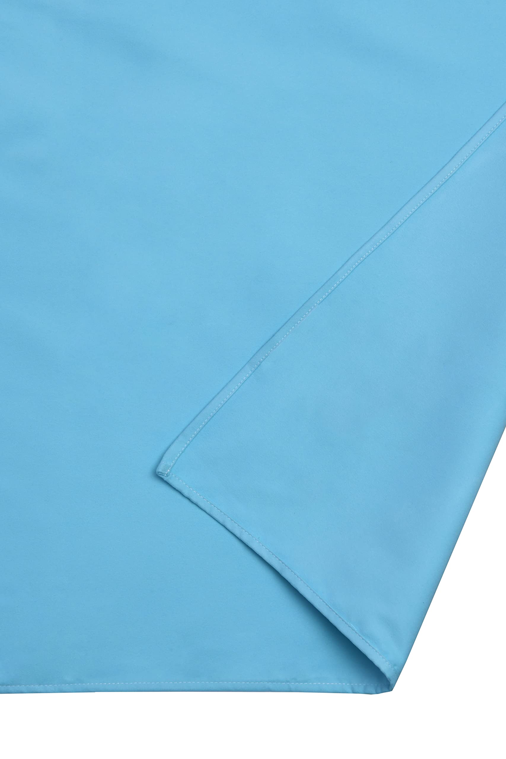Sleepdown Plain Large Beach Towel Soft Microfiber Absorbent Swimming Pool Travel Camping Bath Sauna Gym Yoga with Bag - Aqua - (160 x 90cm)