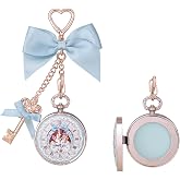 Flower Knows Bunny Garden Lip Balm &amp; Bag Charm, Blue Keychain with Mirror | Long-Lasting Hydrating Lip Care with Nourishing Oils, Softening Formula, Gift-Ready Beauty Accessory (01 Creamy Blue)