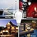 Dusk to Dawn Light Bulbs,AMORNO 7W E26/E27 Smart Sensor Light Bulb with Auto on/Off, Indoor/Outdoor LED Lighting Lamp for Porch, Hallway, Patio, Garage,Hallway(Cool White)