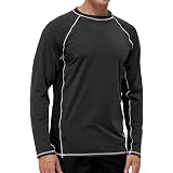 Amazon.com: Camisetas de natación de manga larga para hombre con protección  solar UPF 50+ y rayos UV, para entrenamiento, correr, senderismo, traje de  baño : Deportes y Actividades al Aire Libre