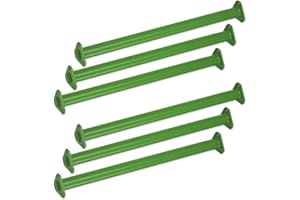 Gribouillage Extra Long Kingdom Monkey Bars, Rods for Backyard Playground Mounting Plates and Powder Coating, Ladder Rungs Hardware Kit, 23.6Inches(60cm), Green(Set of 6)