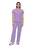 floralhue Scrubs for Women, V-Neck Scrubs Top