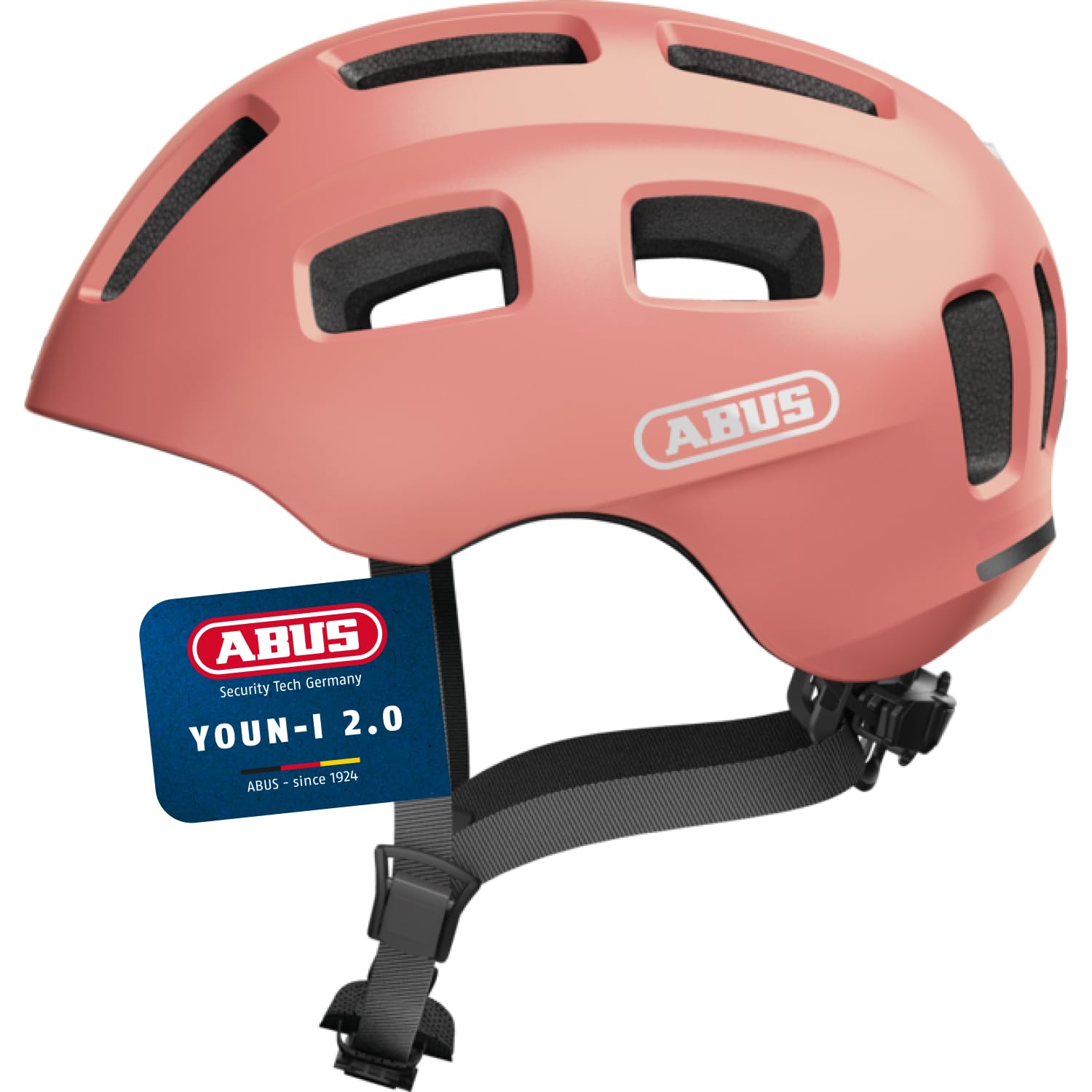 ABUS Youn-I 2.0 bike helmet - with light for children, teenagers and young adults - for girls and boys