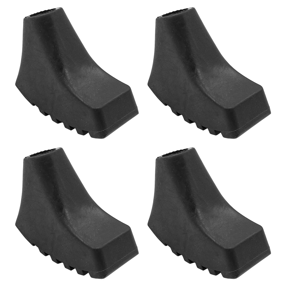 Pack of 4 ZONADAH Walking Stick Tips Trekking Pole Tip Protectors Replacement Rubber Feet Tips Baskets Hiking Pole Tips Feet Shock Absorption Rubber Cane Tips