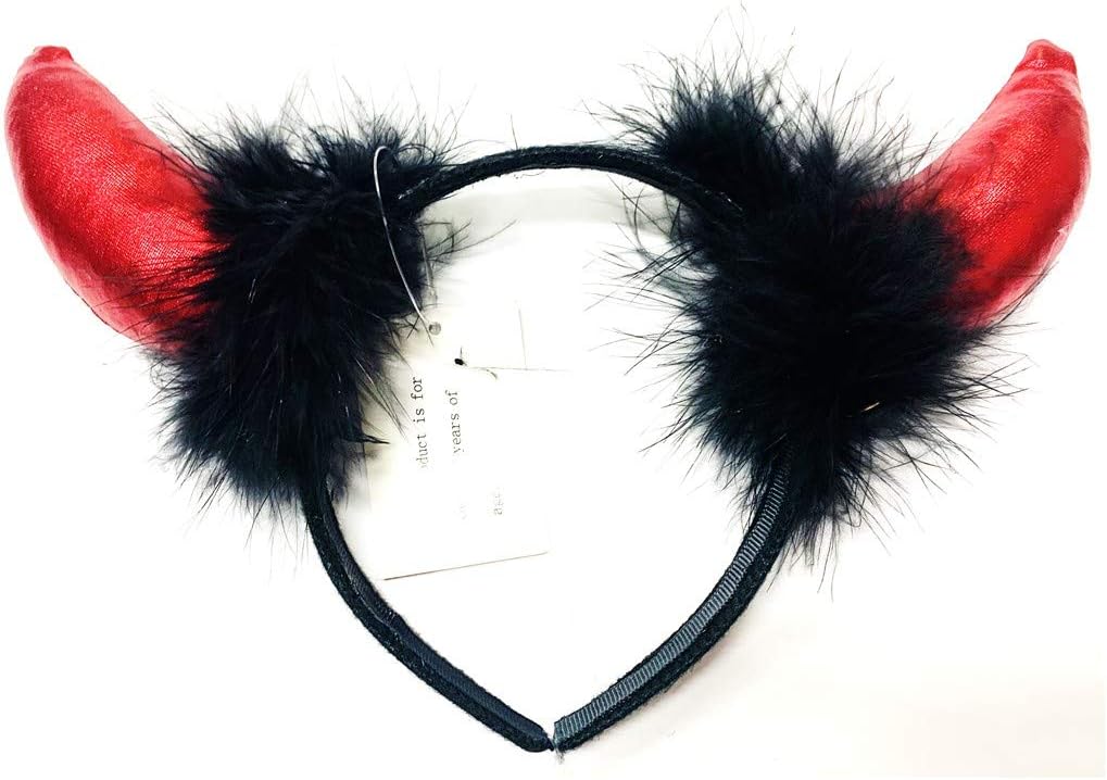 Stylex Party Ltd Devil Horns Black Red Fluffy Cute Sexy Halloween