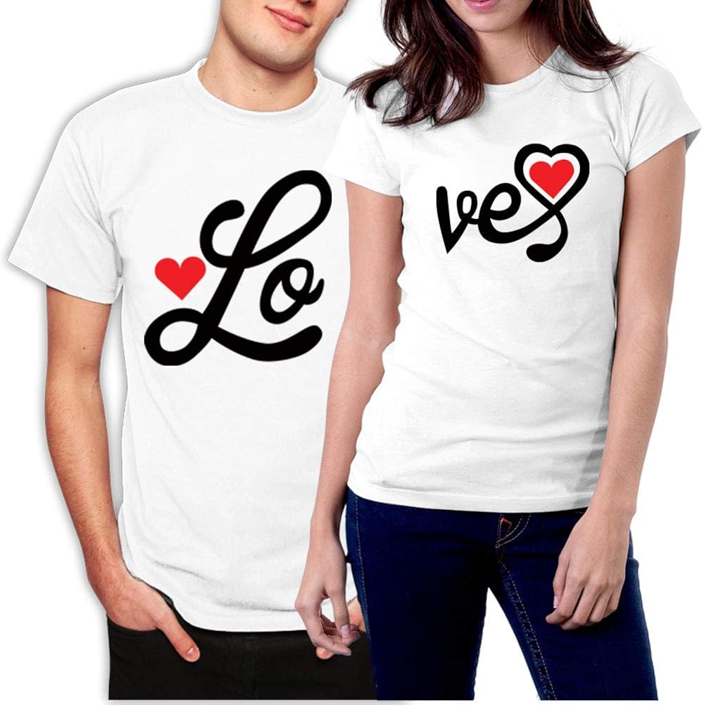 picontshirt Funny Matching Couple Lover Novelty T-Shirts