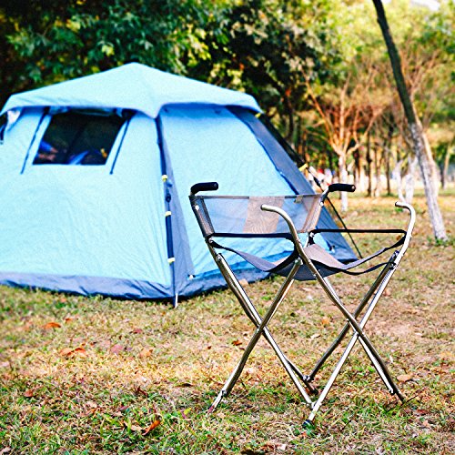 Freshore Canes and Walking Sticks Seat Collapsible 300lbs - Sport Folding Chair Seat Cane 4 Stool Walker for Camping (Heavy Duty Aluminum Alloy 1kg -2.2lb Weight XL Size Blue) - Thumbnail 6
