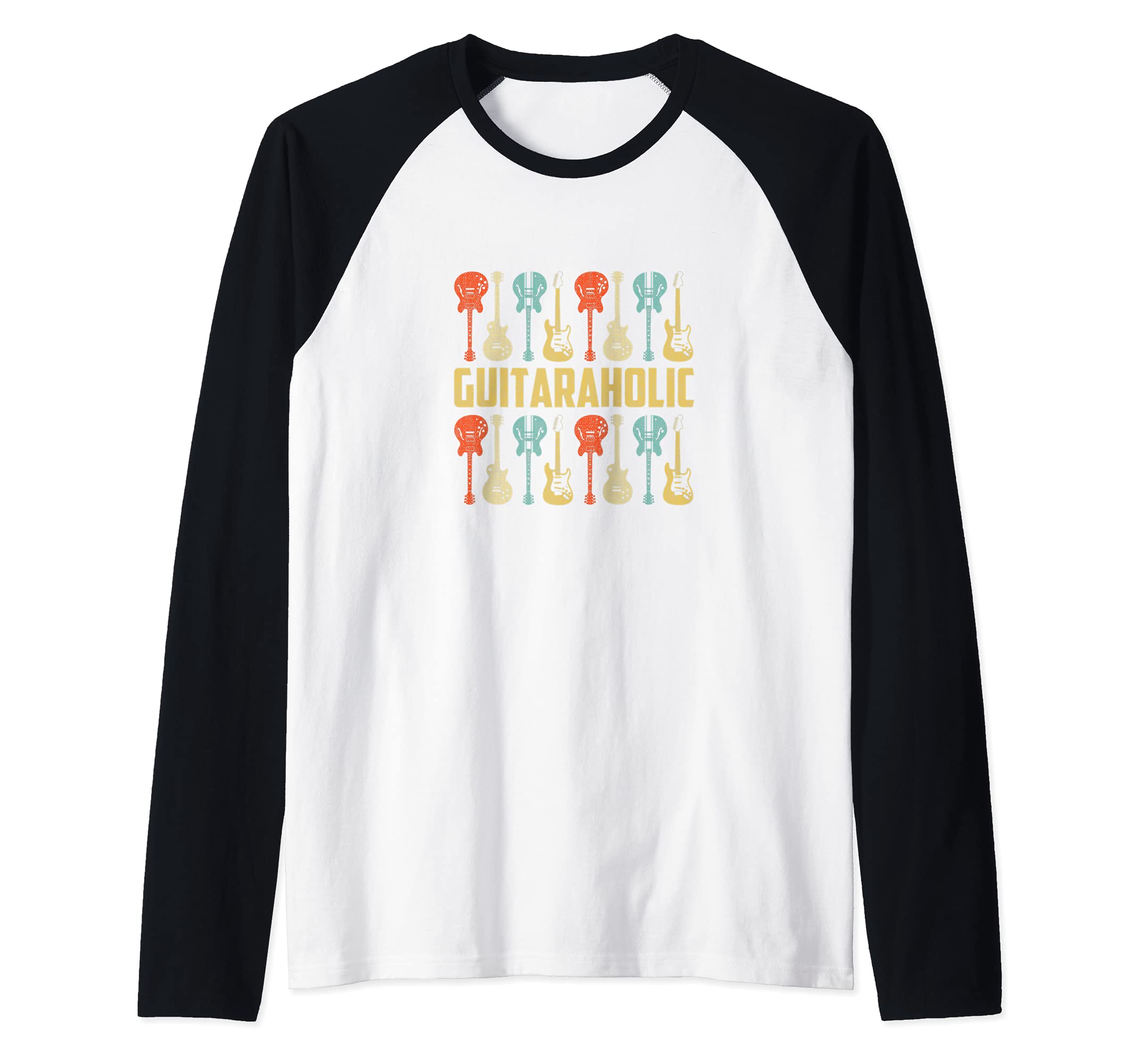 Guitaraholic Guitar design for Guitar Player Raglan Baseball Tee