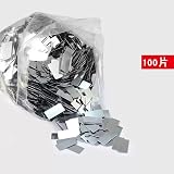 RAMBEX 100PCS Ultra-thin Iron Sheet 0.3mm 0.5mm 1.0mm Rectangular Plates for view 6