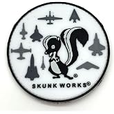 Lockheed Martin&reg; Skunk Works&reg; PVC Patch, 3.5 inch, Hook and Loop