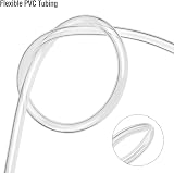 Hyber&Cara Clear Flexible PVC Tubing 8mm ID x 11mm OD 5m with 2 Clamps view 3