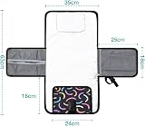 Lekebaby Portable Nappy Changing Mat with Wipe-Pocket Bar Color view 4