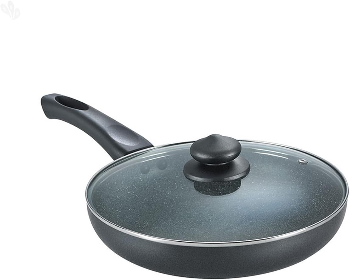 Omega Deluxe Granite 100% PFOA Free Safest Non Stick Frying Pan/Skillet With New 5-layered German technology Metal Spoon Friendly, Dishwasher Safe For Gas and Induction Cooktops, 11.5 Inches