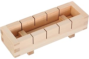 Homoyoyo Wooden Sushi Press Mold Box for Rice Rolls Multipurpose Sushi Making Kit with Sturdy Construction