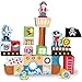 Blockbeard's Pirate Ship Wooden Building Blocks Playset (29 pcs.) by Imagination Generation
