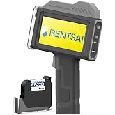 BENTSAI Handheld Inkjet Printer BT-HH6205BL 1 Inch Handheld Only | Newly Upgraded 16‑Hour Battery Life, Prints Batch Numbers, Date Codes, Logos, Serial Numbers &amp; QR Codes on Almost Any Surface