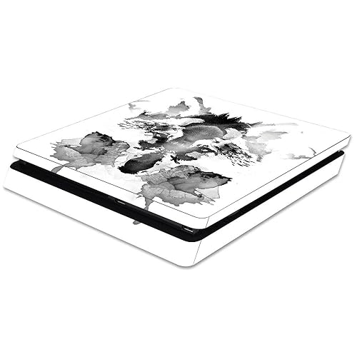 MightySkins Skin Compatible with Sony PS4 Slim Console - Rorschach | Protective, Durable, and Unique Vinyl Decal wrap Cover | Easy to Apply, Remove, and Change Styles | Made in The USA - Amazon deal for $17.16