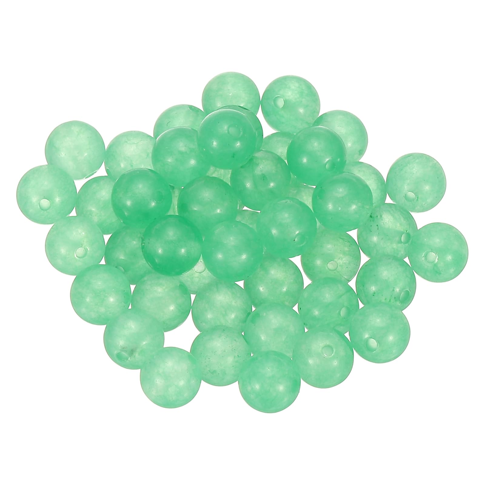PATIKIL 45 Pcs 8mm Aventurine Green Aventurine Beads, Round Natural Crystal Gemstone Beads Smooth Stone Beads Jade Loose Beads for Bracelet Necklace Jewelry Making DIY