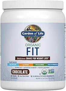 Garden of Life Organic Fit Protein Powder Chocolate 16.1oz, pack of 1