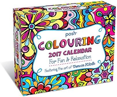 Posh: Coloring 2017 Day-to-Day Desk Calendar, 6.2" x 5.4"