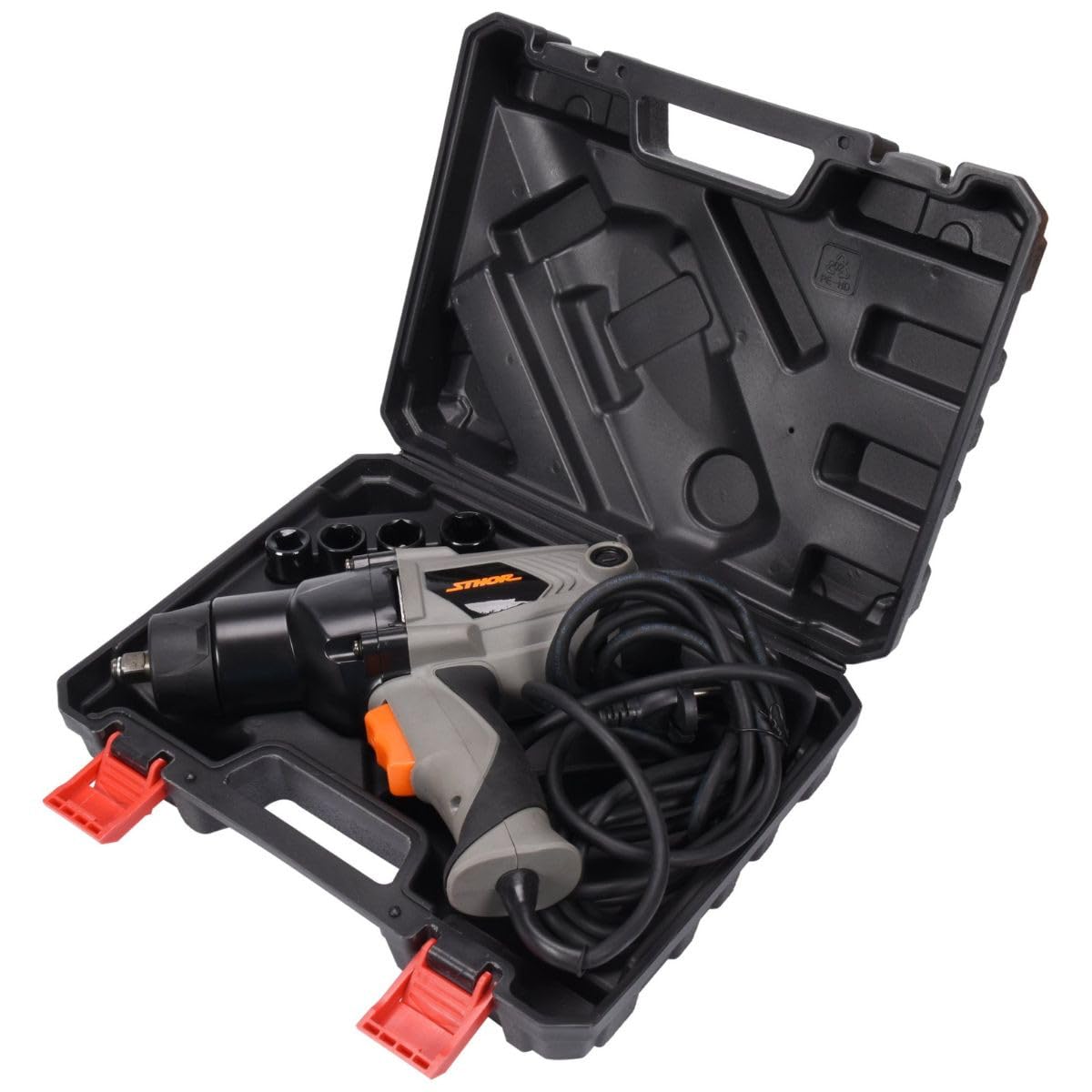 Sthor Professional Electric Impact Wrench in Case 1000 Watt / 450 NM Including 4 Nuts Electric Screwdriver Electric Impact Wrench