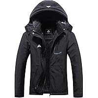 Women's Mountain Waterproof Ski Jacket Windproof Rain Windbreaker Winter Warm Hooded Snow Coat