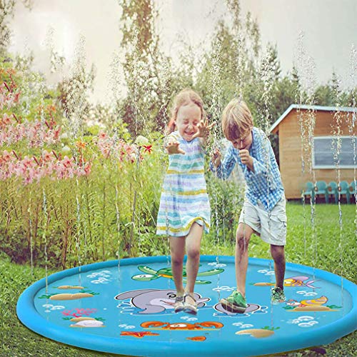 Syolee Splash Pad 68" Sprinkler Play Mat Inflatable Water Toys Outdoor